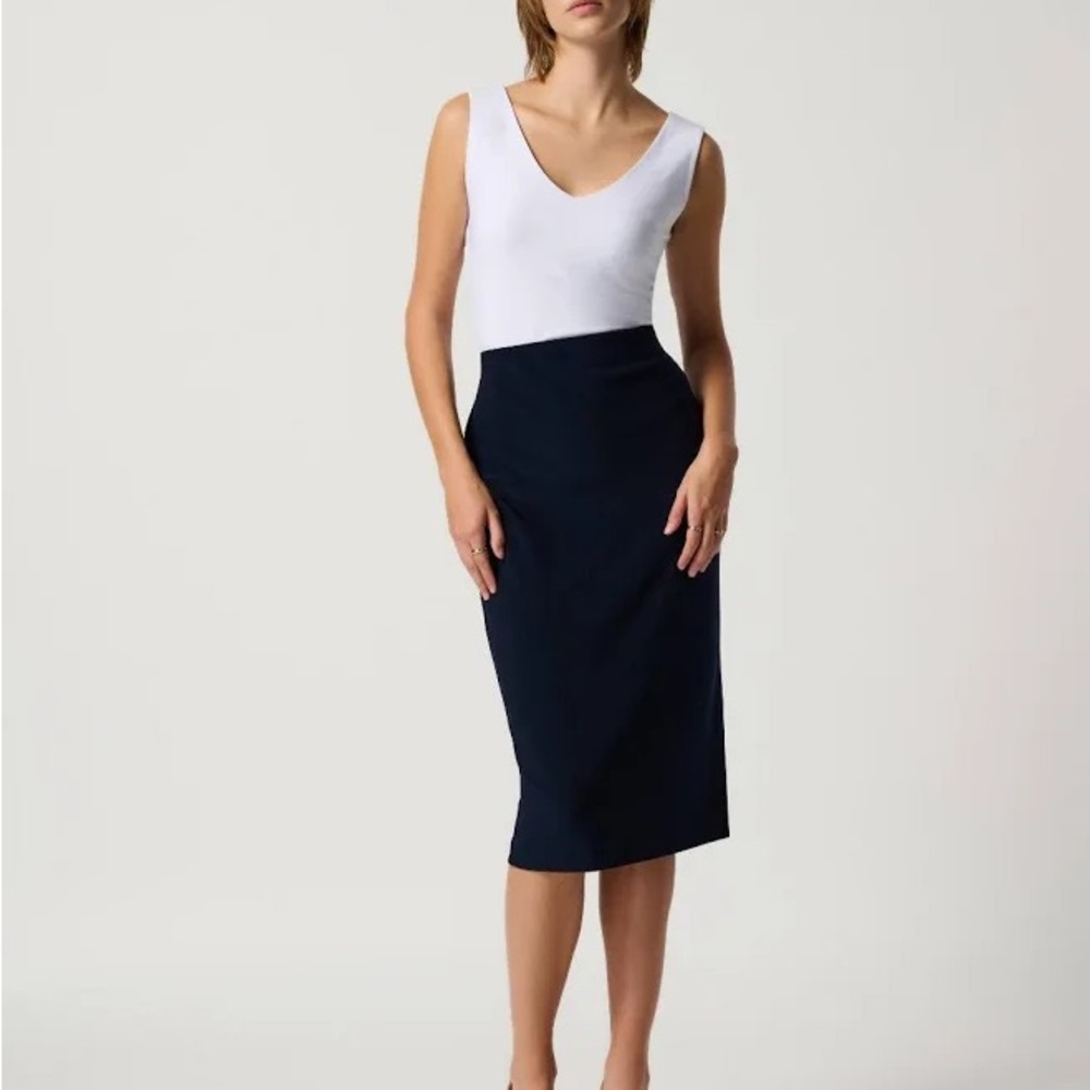 Joseph Ribkoff Midnight Blue Midi Pencil Skirt